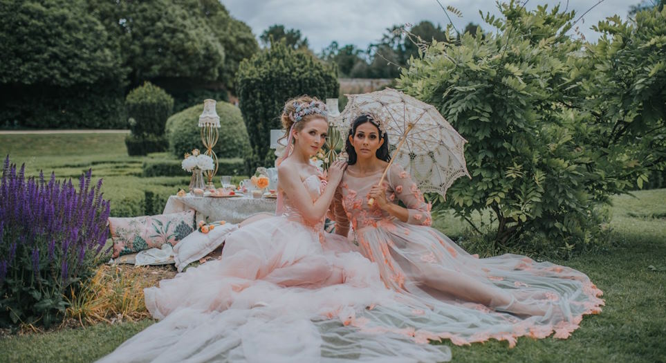 garden wedding attire