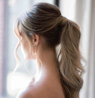 create the ponytail base